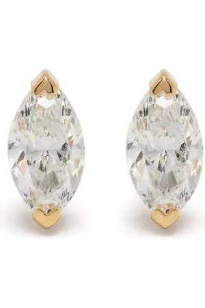 Shay 18kt yellow diamond marquise studs