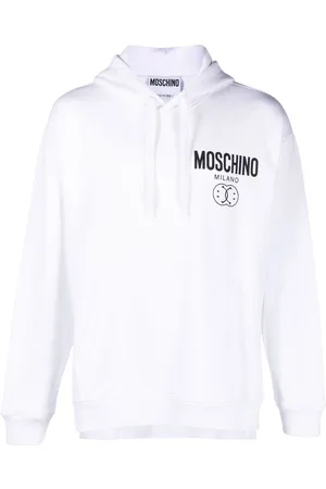 Moschino Smile logo-print cotton hoodie