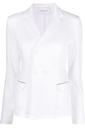 Fabiana Filippi Bead-embellished double-breasted blazer