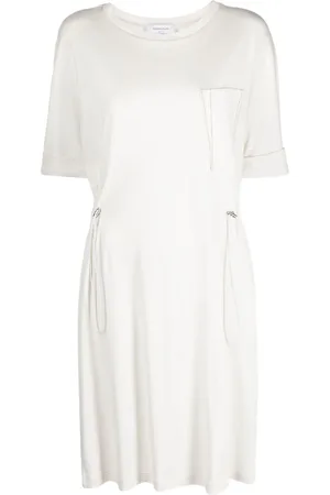 Fabiana Filippi Drawstring-waist cotton T-shirt dress