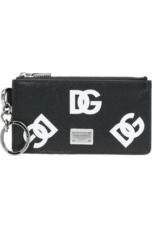 Dolce & Gabbana Logo-print leather cardholder