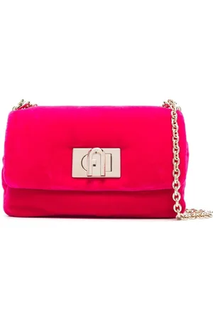 Furla Velvet logo-buckle shoulder bag