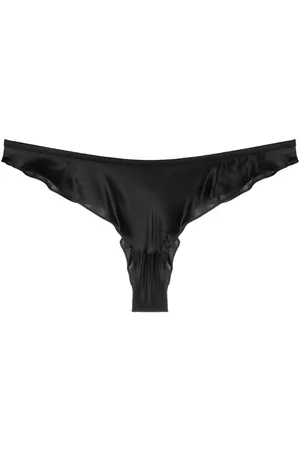 MAISON CLOSE Flared satin-finish briefs