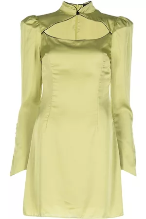 De La Vali Vinyl cut-out mini dress