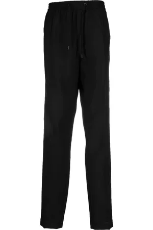 VERSACE Side-stripe straight-leg trousers