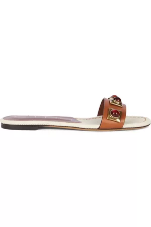 Etro Studded leather slides