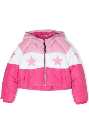 Pinko Star patch padded coat