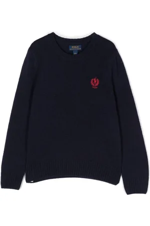 Ralph Lauren Logo-embroidered wool-cashmere jumper