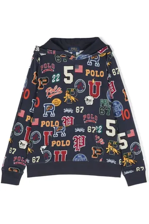 Ralph Lauren Letterman-print cotton-blend hoodie
