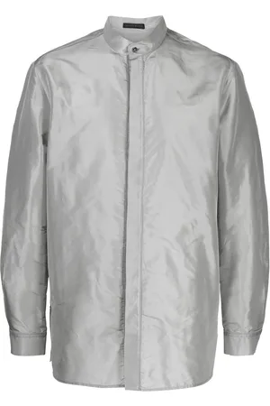 SHIATZY CHEN Silk-blend satin-finish shirt