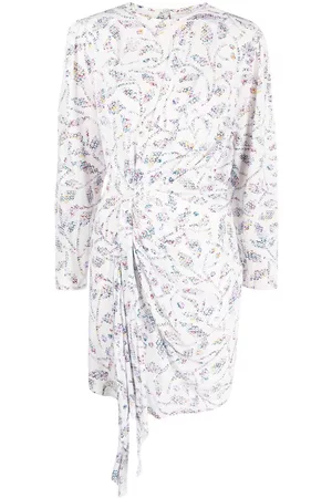 Marant Etoile Abstract-pattern mini dress