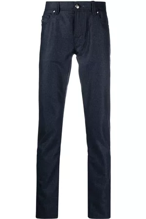 sartoria tramarossa Checked straight-leg trousers