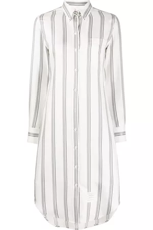 Thom Browne Women Casual Dresses - Stripe-pattern shirt dress