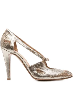 Maison Margiela 100mm metallic cut-out pumps