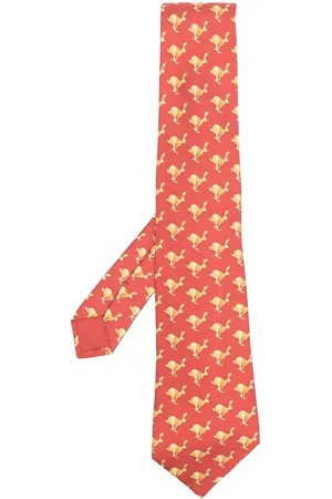 Hermès 2000s pre-owned hare-print silk tie
