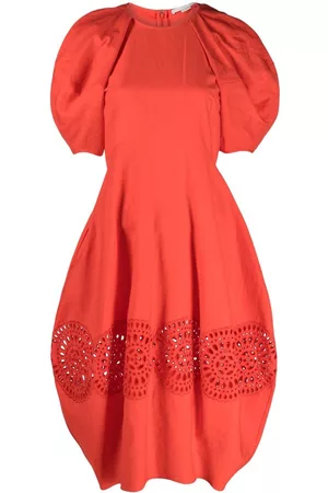 Stella McCartney Cut-out puff midi dress