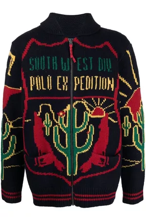 Ralph Lauren Intarsia-knit zip cardigan