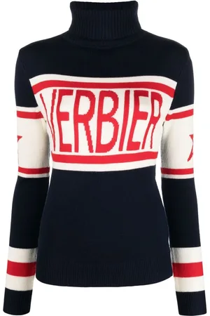 Perfect Moment Intarsia-knit roll-neck jumper