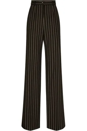 Dolce & Gabbana Pinstriped wide-leg trousers