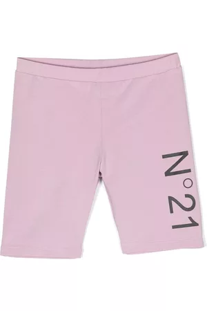 Nº21 Logo-print track shorts