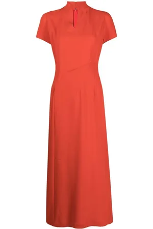 SHIATZY CHEN Reminiscence split-neck midi dress