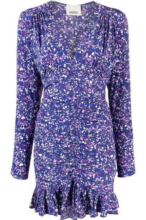 Isabel Marant Ruffled floral-print minidress