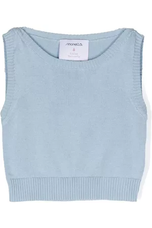 Simonetta Ribbed knit tank top