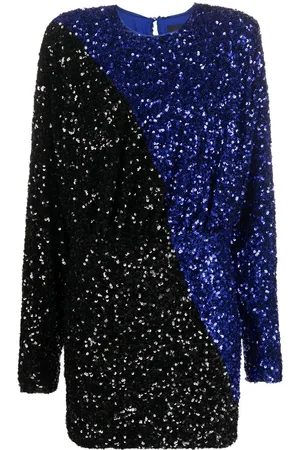 ROTATE Two-tone sequin minidress