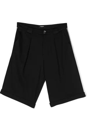 Balmain Mid-rise pleated shorts