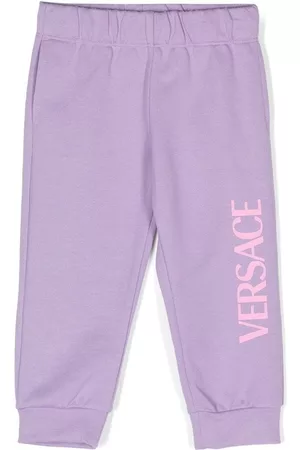 VERSACE Logo-print track pants