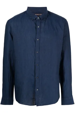 Michael Kors Men Shirts - Button-down linen shirt