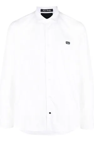 Philipp Plein Snake detail long-sleeve shirt