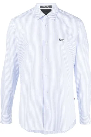 Philipp Plein Graphic-print striped shirt