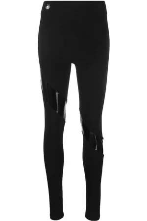 Philipp Plein Tape-detail stretch leggings