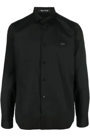 Philipp Plein Snake detail long-sleeve shirt