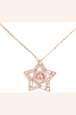 Swarovski Stella gold-plated pendant necklace
