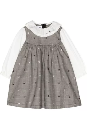Familiar Prince of Wales-check flared dress