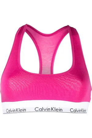 Calvin Klein Underwear UNLINED BRALETTE - Bustier - abstract spots fuchsia  rose/neon pink 