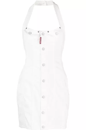 Dsquared2 Halterneck denim dress