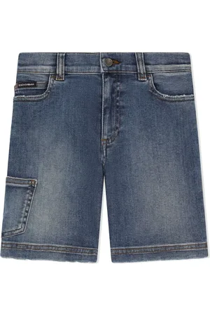 Dolce & Gabbana Logo-appliqué denim shorts