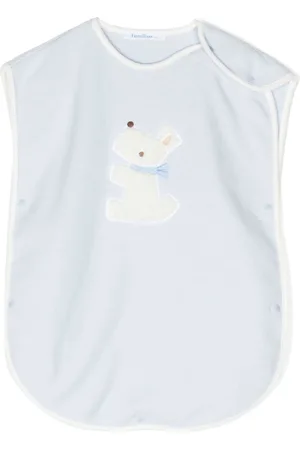 Familiar Dog-embroidered bib