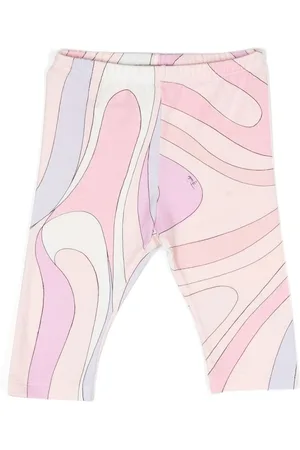 PUCCI Junior Swirl-print stretch-cotton leggings