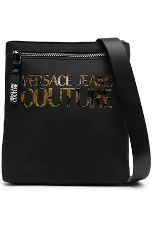 VERSACE Logo-embellished messenger bag