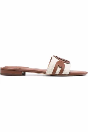 Ralph Lauren Alegra two-tone slides