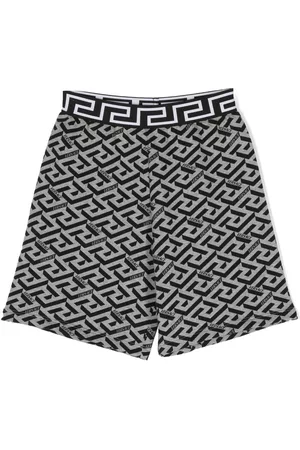 VERSACE All-over monogram-print shorts