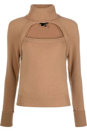 Paige Cut-out detail roll-neck sweater