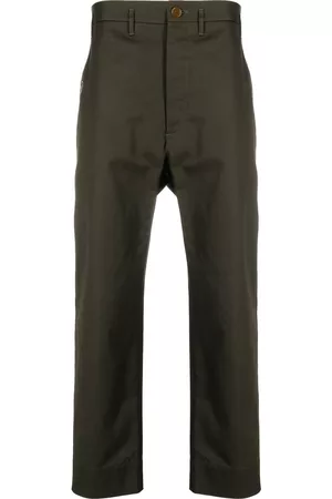 Vivienne Westwood Embroidered heart-motif cropped trousers