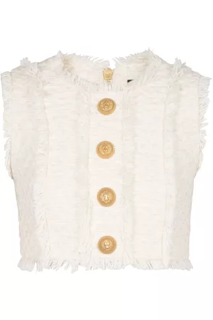 Balmain Tweed cropped top