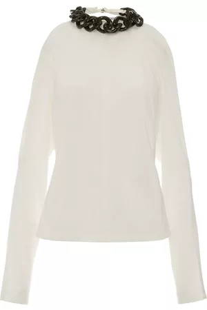J.W.Anderson Chain-embellished cold-shoulder top