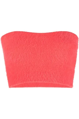 Marant Etoile Knitted bandeau crop top